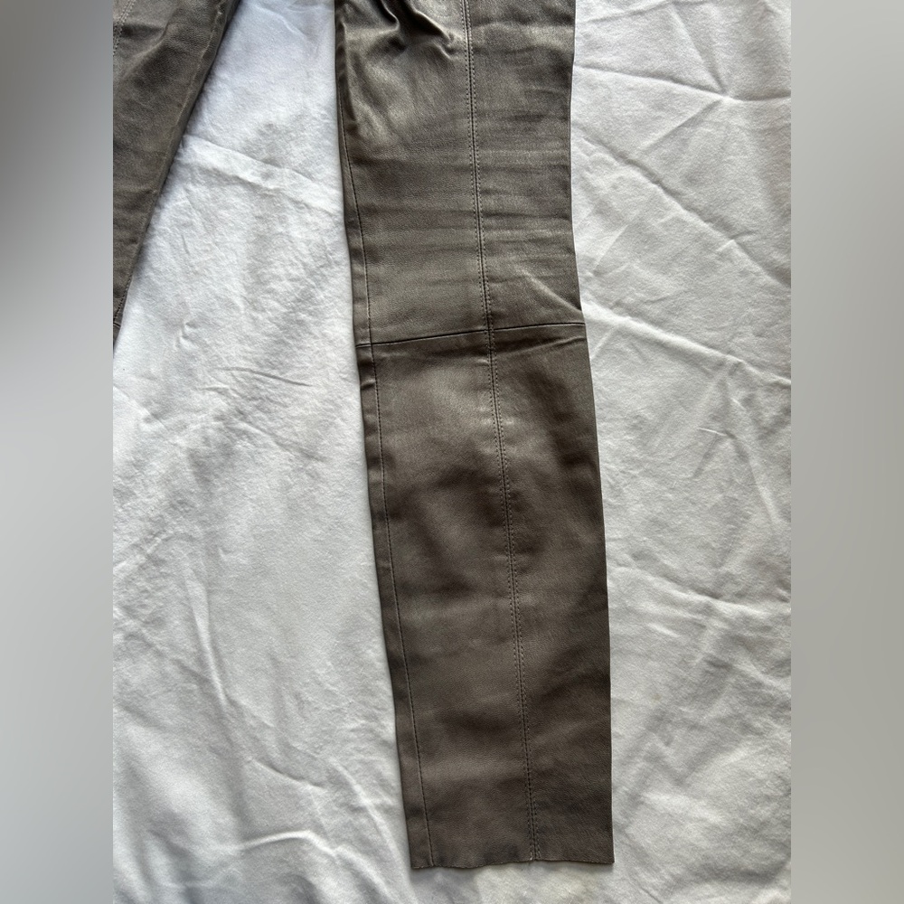 Theory - Ima Maximus lambskin leather pants / size 4 / Gray - Picture 6 of 15